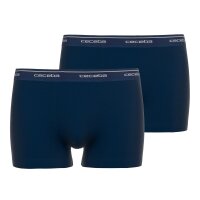 CECEBA Mens Shorts - Boxer shorts, Pants, Basic, Cotton Stretch, plain Blue XXL (XX-Large)