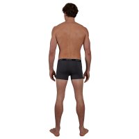 CECEBA Mens Shorts - Boxer shorts, Pants, Basic, Cotton Stretch, plain Black/Grey M (Medium)