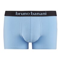 bruno banani Herren Boxershorts, 2er Pack - Flowing, Baumwolle Himmelblau/Schwarz XXL (XX-Large)