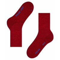 FALKE Unisex Sportsocks - Walkie Light, Trekking and Hiking Socks, plain Colours Red 37-38 (UK 4-5)