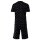 LACOSTE Herren Schlafanzug Set, 2-tlg. - Set Pyjama Loungewear, kurz, Allover Minicroc Print, Rundhals, Jersey Schwarz/Weiß M