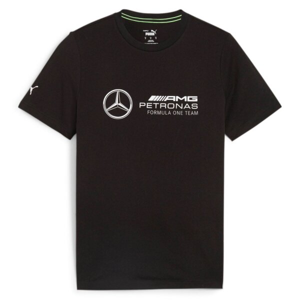 PUMA Mens T-Shirt - MAPF1 Mercedes Essential Logo Tee, round neck, cotton, solid colour