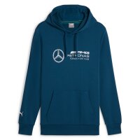 PUMA Herren Hoodie - Motorsport MAPF1 Mercedes Essential Hoodie, Kapuze, Logo Blau M