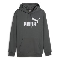 PUMA Mens Hoodie - ESS Big Logo Hoodie FL, Hood, Logo Grey L (Large)