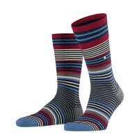 Burlington Herren Socken STRIPE - Streifenmuster, Schurwolle, One Size, 40-46