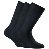 Rohner Basic Unisex Socken, 3er Pack - Cotton II, Kurzsocken, Basic, einfarbig