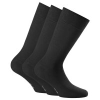Rohner Basic Unisex Socks, 3-pack - Cotton II, short socks, basic, solid color