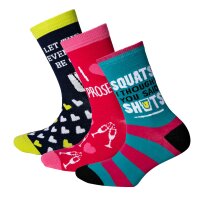 COCKNEY SPANIEL Ladies Socks, 3-Pack - Stockings, Motto,...