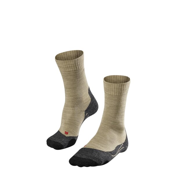 FALKE Herren Socken Multipack - Trekking Socken TK2, Polsterung, Merino-Wollmix Sand (4100) 42-43 2er Pack (2x1P)