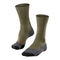 FALKE Herren Socken Multipack - Trekking Socken TK2, Polsterung, Merino-Wollmix Olivgrün 46-48 4er Pack (4x1P)