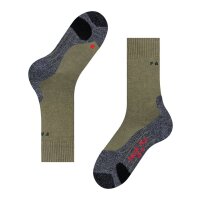 FALKE Herren Socken Multipack - Trekking Socken TK2, Polsterung, Merino-Wollmix Olivgrün 46-48 4er Pack (4x1P)