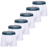 LACOSTE Herren Boxershorts, 6er Pack - Trunks, Casual, Cotton Stretch, Logobund