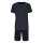 bugatti mens pyjamas, 2-piece set - shorty, short, round neck, cotton