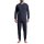 bugatti Herren Schlafanzug, 2-tlg. Set - lang, Pyjama. V-Ausschnitt, Baumwolle Blau 2XL