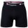 Champion Herren Boxershorts, 2er Pack - Baumwolle, Logobund, einfarbig Weiß/Schwarz L