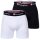 Champion Mens Boxershorts, Pack of 2 - Cotton, unicoloured White/Black L (Large)