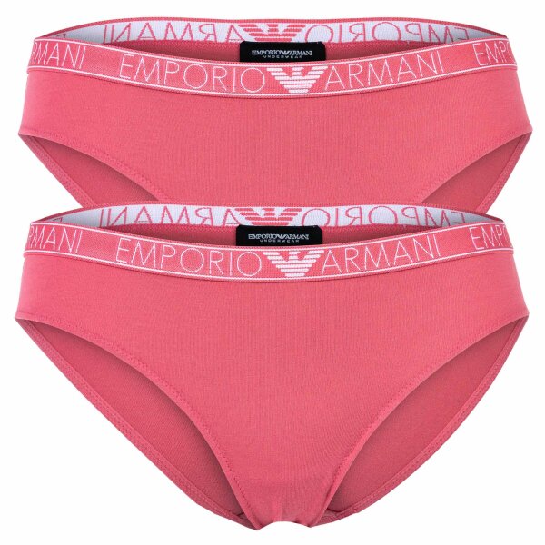 EMPORIO ARMANI Womens briefs, 2-pack - ESSENTIAL STUDS LOGO, Briefs, Cotton Stretch Light Pink S (Small)