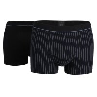 bugatti Mens Shorts, pack of 2 - FLEXCITY, Boxer, Pants, Stretch, plain/striped