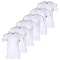 LACOSTE Herren T-Shirts, 6er Pack - Essentials, V-Ausschnitt, Slim Fit, Baumwolle, einfarbig