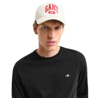 GANT Herren Longsleeve - REGULAR SHIELD LS, Shirt, Rundhals, Langarm, Baumwolle Schwarz S