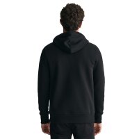 GANT Herren Hoodie - REGULAR ARCHIVE SHIELD HOODIE, Kapuzen-Sweatshirt, Logo Schwarz S