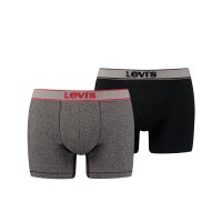 LEVIS 2er Pack Herren Boxershorts, Herren Pants, 200SF, Uni, Short mit Logobund