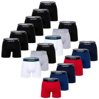 LACOSTE Mens Boxer Shorts, 6-pack - Boxer Briefs, Cotton Stretch, Logo Waistband
