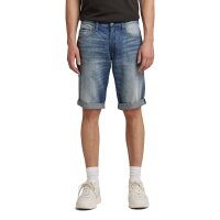G-STAR Herren Jeansshorts - 3301 Short, kurze Hose, Denim, Baumwolle Blau 29W