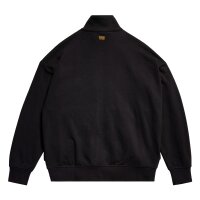G-STAR mens sweat jacket - Rovic Zip Through Loose, stand-up collar, zip fastening, single-coloured Black M (Medium)
