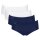 Sloggi Ladies Midi Briefs, 4-Pack - Basic+Midi C4P, Underwear, Cotton, Lace, Logo, solid color White/Blue 2XL (XX-Large)