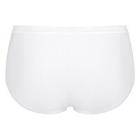 Sloggi Damen Midi-Slip, 4er Pack - Basic+Midi C4P, Unterwäsche, Baumwolle, Spitze, Logo, einfarbig Schwarz/Weiß/Grau/Blau 3XL