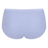 Sloggi Damen Midi-Slip, 4er Pack - Basic+Midi C4P, Unterwäsche, Baumwolle, Spitze, Logo, einfarbig Schwarz/Weiß/Grau/Blau 3XL