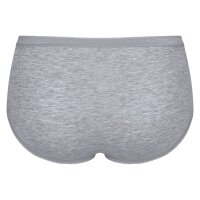 Sloggi Damen Midi-Slip, 4er Pack - Basic+Midi C4P, Unterwäsche, Baumwolle, Spitze, Logo, einfarbig Schwarz/Weiß/Grau/Blau 3XL