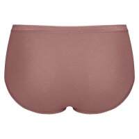 Sloggi Damen Midi-Slip, 4er Pack - Basic+Midi C4P, Unterwäsche, Baumwolle, Spitze, Logo, einfarbig Weiß/Schwarz/Braun/Grau 3XL