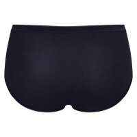 Sloggi Ladies Midi Briefs, 4-Pack - Basic+Midi C4P, Underwear, Cotton, Lace, Logo, solid color White/Black/Brown/Grey 3XL (XXX-Large)