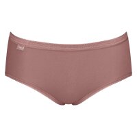 Sloggi Ladies Midi Briefs, 4-Pack - Basic+Midi C4P, Underwear, Cotton, Lace, Logo, solid color White/Black/Brown/Grey 3XL (XXX-Large)