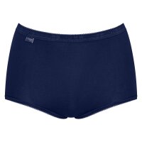 Sloggi Womens Maxi Briefs, 4-Pack - Basic+ Mixi C4P, Underwear, Cotton, Lace, Logo, solid color White/Blue XL (X-Large)