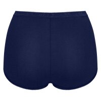 Sloggi Womens Maxi Briefs, 4-Pack - Basic+ Mixi C4P, Underwear, Cotton, Lace, Logo, solid color White/Blue XL (X-Large)