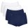 Sloggi Womens Maxi Briefs, 4-Pack - Basic+ Mixi C4P, Underwear, Cotton, Lace, Logo, solid color White/Blue 2XL (XX-Large)