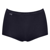 Sloggi Womens Maxi Briefs, 4-Pack - Basic+ Mixi C4P, Underwear, Cotton, Lace, Logo, solid color White/Black/Brown/Grey 5XL (XXXXX-Large)