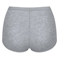 Sloggi Womens Maxi Briefs, 4-Pack - Basic+ Mixi C4P, Underwear, Cotton, Lace, Logo, solid color White/Black/Brown/Grey 5XL (XXXXX-Large)