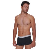 Sloggi mens boxer shorts, 6-pack - hipster, GO ABC 2.0, cotton, single-coloured Black S (Small)