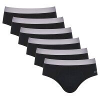 Sloggi Herren Slips 6er Pack - Brief GO ABC 2.0, Unterhosen, Baumwolle Schwarz S