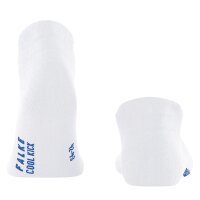FALKE Unisex Sneakersocken - Cool Kick, Socken, Polyester, einfarbig, kurz  Weiß 35-36