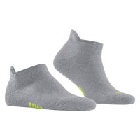 FALKE Unisex Sneakersocken - Cool Kick, Socken, Polyester, einfarbig, kurz  Hellgrau 42-43