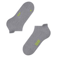 FALKE Unisex Sneakersocken - Cool Kick, Socken, Polyester, einfarbig, kurz  Hellgrau 42-43
