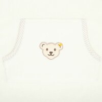 Steiff Baby Badeponcho - Kapuze, Teddymotiv, Baumwoll-Frottee, 68x50cm Weiß One size