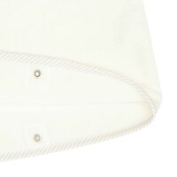 Steiff Baby Badeponcho - Kapuze, Teddymotiv, Baumwoll-Frottee, 68x50cm Weiß One size