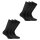 Rohner Basic Unisex Sport Socken, 6er Pack - Basic Sport, einfarbig Schwarz 47-50