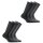 Rohner Basic Unisex Sports Socks, 6-pack - Basic Sport, solid color Light Grey/Grey/Dark Grey 43-46
